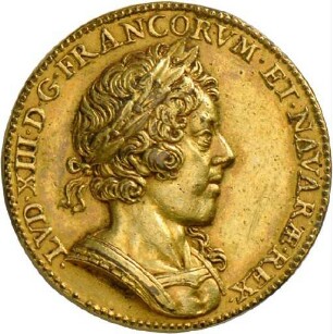 Medaille auf die Grundsteinlegung zu einem Erweiterungsbau des Louvre, 1624