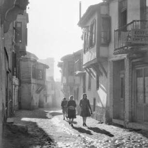 Griechenland. Thessaloniki. Blick in die Altstadt.