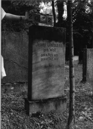 Grabstein 2072 [Hahn S. 213 Grab-Nr. 3013]