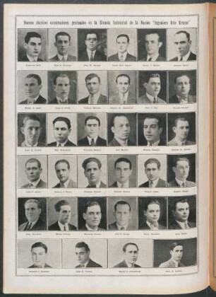 Nuevos técnicos constructores graduados en la Escuela Industrial de la Nación "Ingeniero Otto Krause"