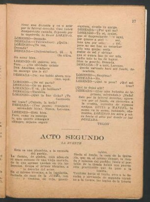 Acto segundo : la fuente