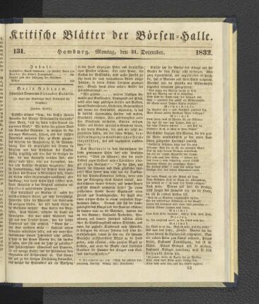 131. 31. Dezember 1832