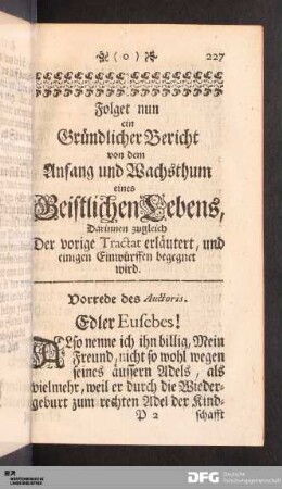 Vorrede des Auctoris.