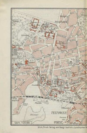 Karte: Potsdam und Umgebung