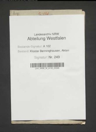Aufnahme der Pertinenzien des Hofes Alberts zu Ellinghausen Ksp. Körbecke