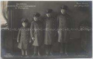Die Söhne des Kronprinzenpaares in Uniform