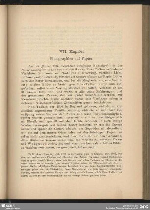 VII. Kapitel. Photographien auf Papier