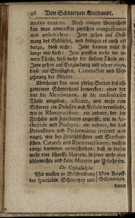 Von Kopff-Schmertzen.
