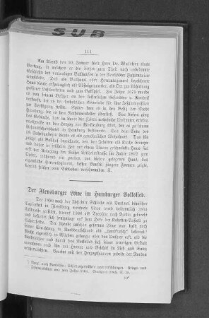 Der Flensburger Löwe im Hamburger Volkslied.
