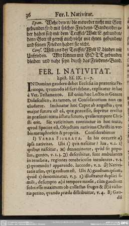 Fer. I. Nativitat. Epist. Es. IX. 2-7