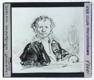 Rembrandt, Selbstbildnis (Zeichnung Lippm. I,1, Berlin KK KdZ 1553)
