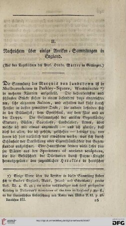 Nachrichten über einige Antiken-Sammlungen in England: (Aus den Tagebüchern des Prof. Ottfr. Müller in Göttingen)