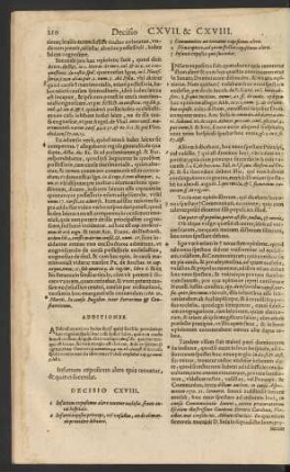 Decisio CXVIII.