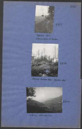 Stellung Barrenkopf - Vogesen 1916