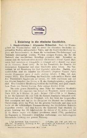 Grundriss der römischen Geschichte : nebst Quellenkunde
