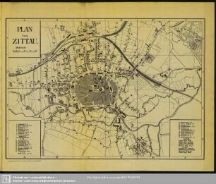Plan von Zittau