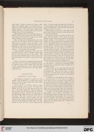 Chapter XIII Descriptiosn of the plates