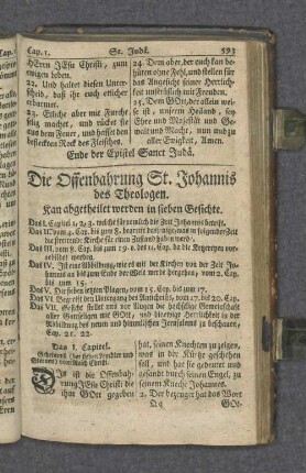 Die Offenbahrung St. Johannis des Theologen.