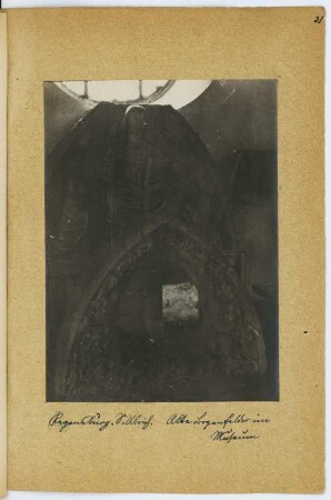 St. Ulrich, Regensburg: Innenansicht (aus: Skizzen- und Fotoalbum 6)