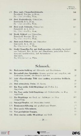 Schmuck (Nr. 305-325)
