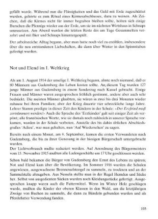 Not und Elend im I. Weltkrieg