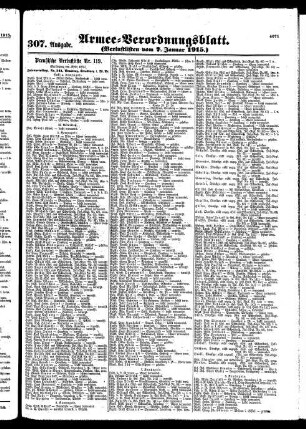 307.Ausgabe. Donnerstag, 7. Januar 1915