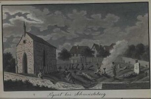 'Piquet [Feldwache] bei Schmiedeberg' Aquarell