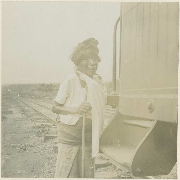 Beggar woman in Palin, Guatemala