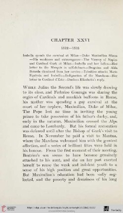 Chapter XXVI: 1512-1513
