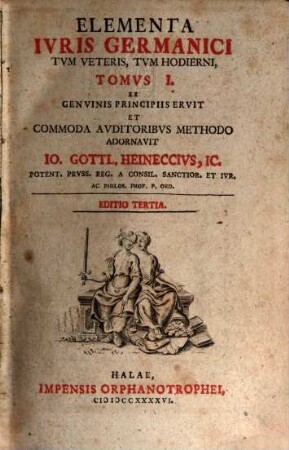 Elementa Ivris Germanici Tvm Veteris, Tvm Hodierni, 1