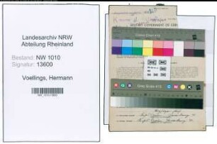 Entnazifizierung Hermann Voellings , geb. 13.01.1888 (Landarbeiter)