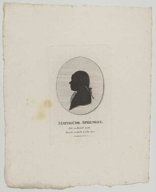 Bildnis des Matth. Chr. Sprengel