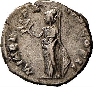 Denar des Clodius Albinus mit Darstellung der Minerva