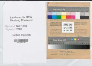 Entnazifizierung Heinrich Poetter, geb. 05.04.1895 (Landwirt)