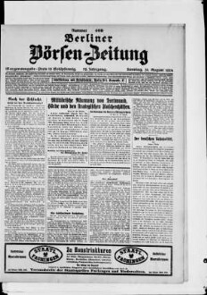 Berliner Börsen-Zeitung, Morgenausgabe