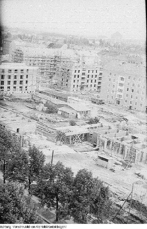 Dresden, Striesen. Bau, Oktober 1956 - Dezember 1957