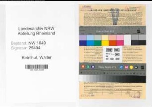Entnazifizierung Walter Ketelhut , geb. 09.09.1909 (Industriekaufmann)