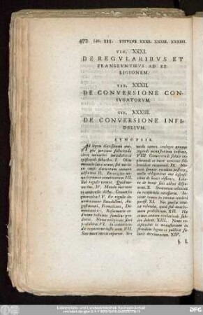Tit. XXXII. De Conversione Coniugatorum.