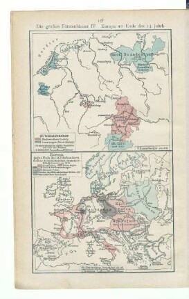 Die großen Fürstenhäuser IV. Europa am Ende des 14. Jahrh.