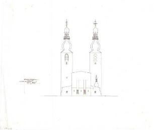 Gsaenger, Gustav; Belgrad (Serbien); Röm. - Kath. Kirche - Ostseite (Ansicht)