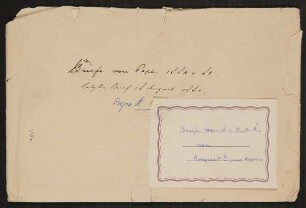 Briefe: August von Hofmannsthal an Hugo August Peter von Hofmannsthal sen.