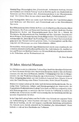 30 Jahre Alstertal-Museum