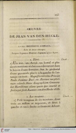 Oeuvre de Jean van den Hecke