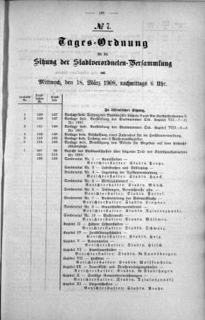 Tages-Ordnung. No. 7 (139-152), 18. März 1908