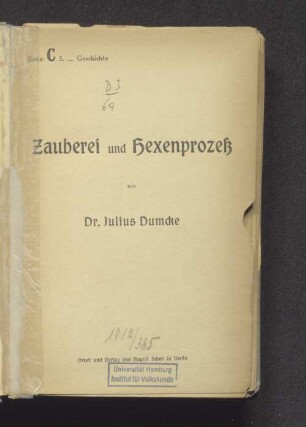 Zauberei und Hexenprozeß