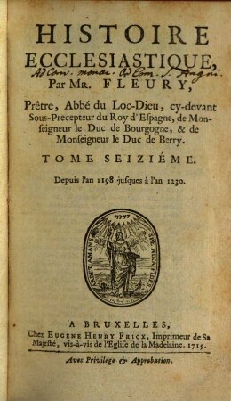 Histoire Ecclesiastique, 16. Depuis l'an 1198. jusques à l'an 1230.