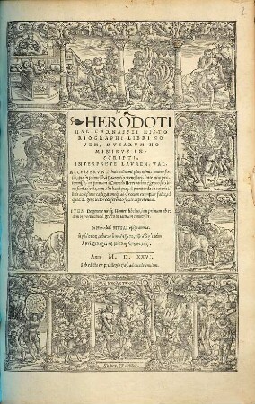 Herodoti Halicarnassei Historiographi Libri novem, Musarum nominibus inscripti