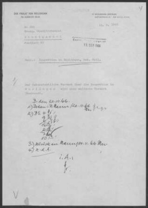 Enslingen: Inspektionsbericht 1966