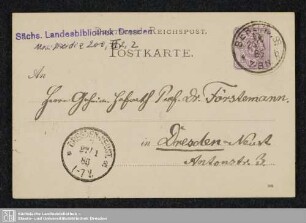Postkarten 1886