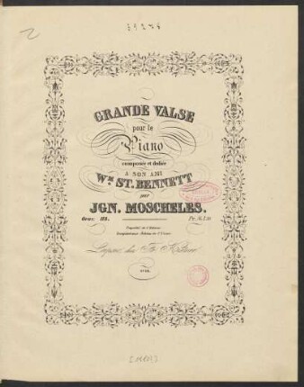 Grande valse pour le piano oeuv. 118